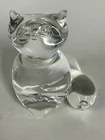 Vintage Steuben Crystal Art Glass Fox Figurine Paperweight Signed