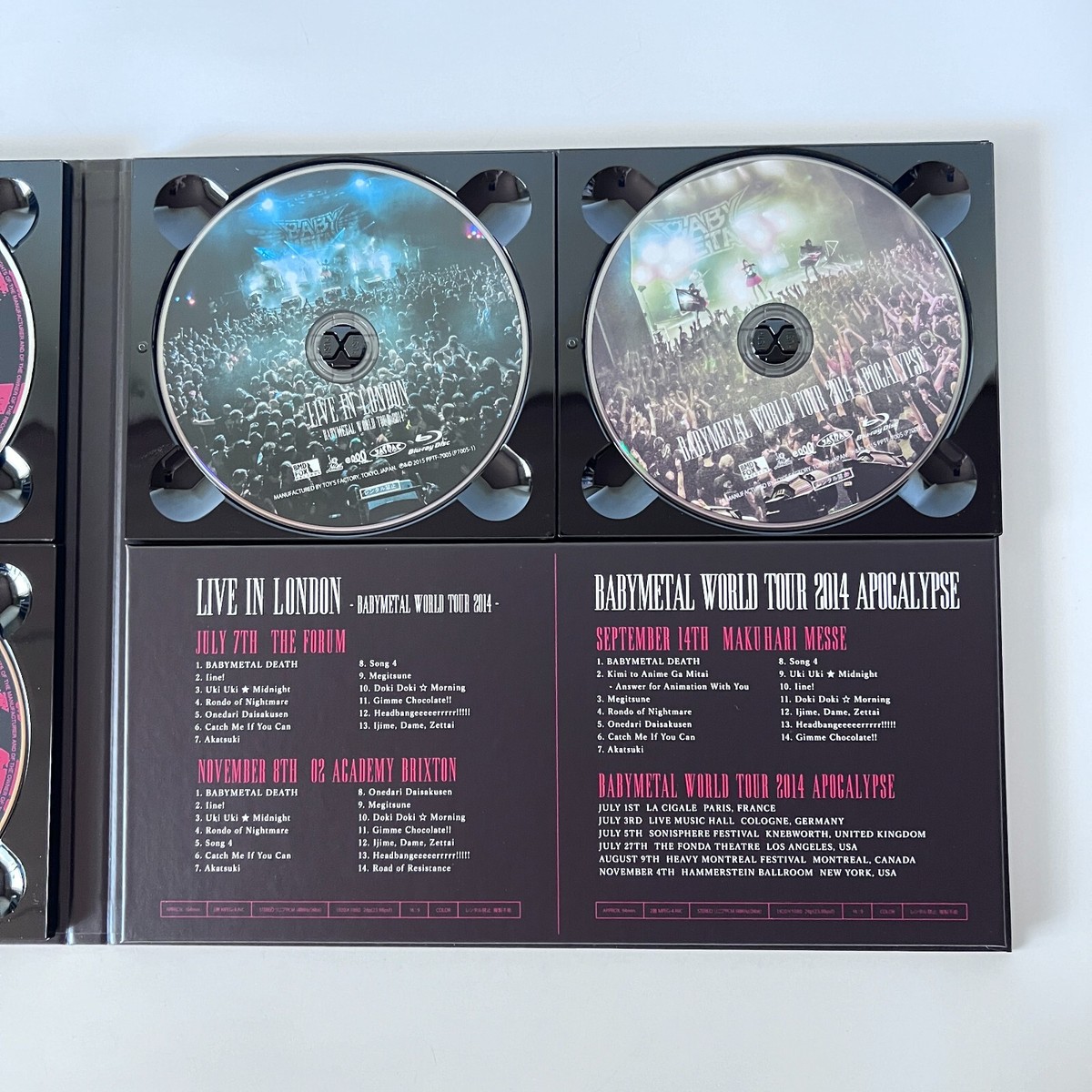 ＢＡＢＹＭＥＴＡＬ ＴＯＵＲ ２０１４ ＡＰＯＣＡＬＹＰＳＥ ＴＨＥ ONE BABYMETAL WORLD TOUR 2014 APOCALYPSE THE ONE LIMITED Blu-ray