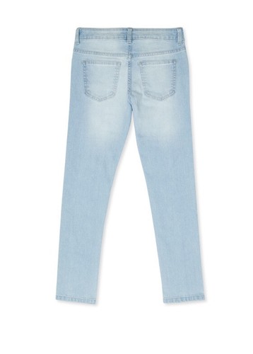 NWT Wonder Nation Jeans 12 Girls Light Wash KT Skinny Mid Rise Blue Stretch - Picture 3 of 10