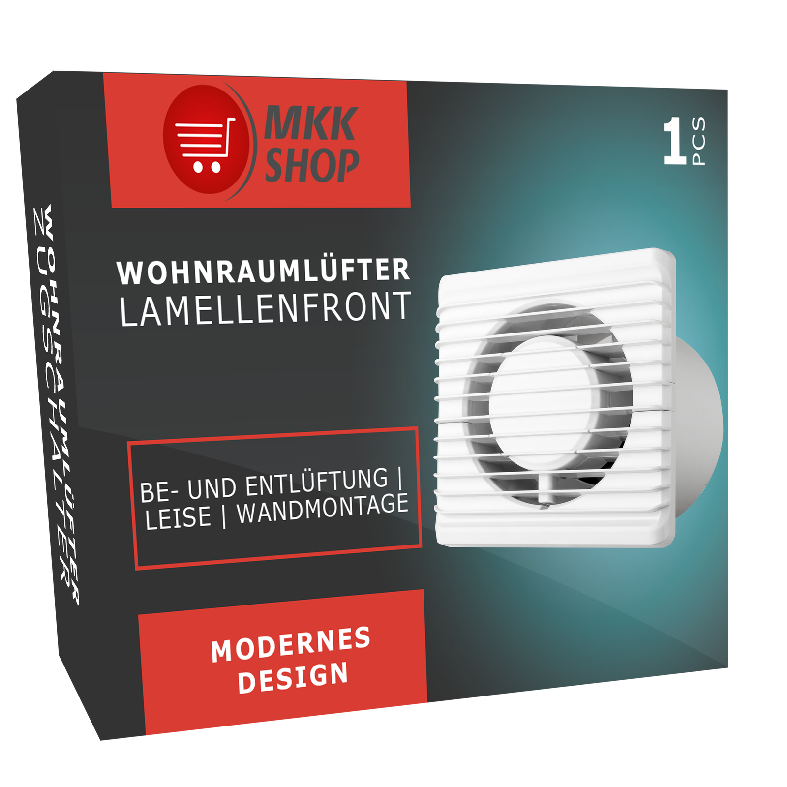Badlüfter Lüfter Ventilator Ø 80 100 125 mm Wandlüfter Wandventilator ...
