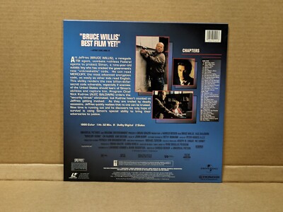 Mercury Rising (1998) Laserdisc Bruce Willis Alec Baldwin