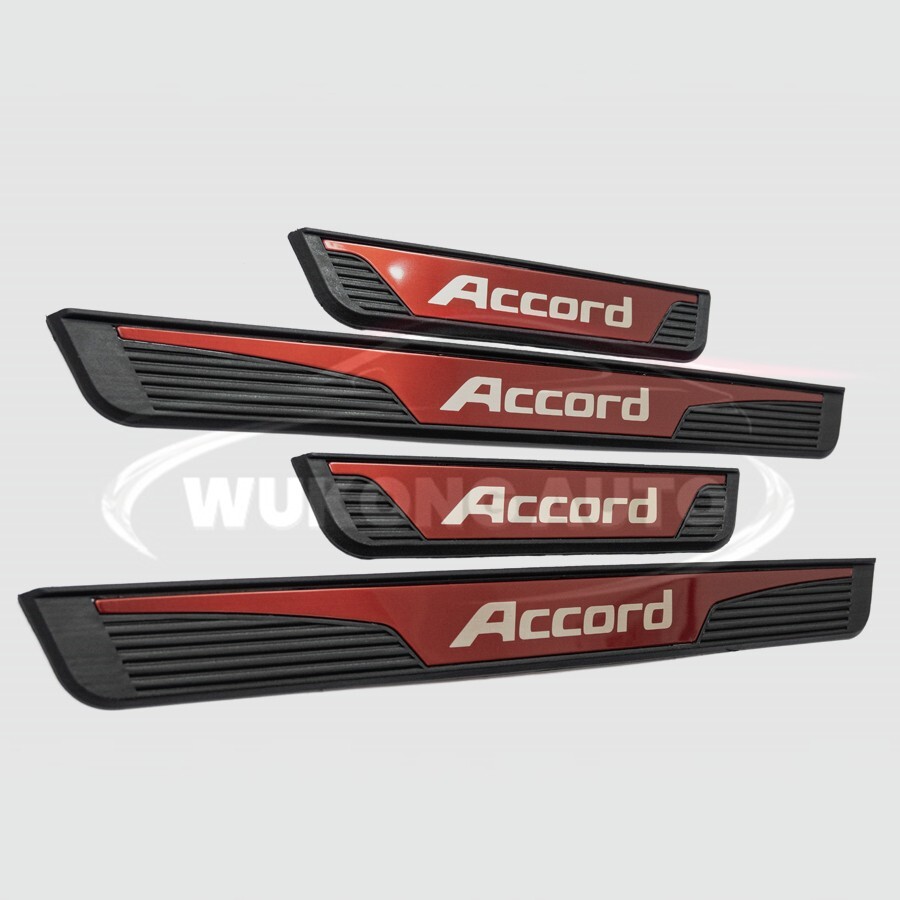4Pcs Car Door Sill Cover Protector Scuff plate Trim For Honda Accord Accessories