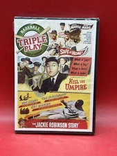 Kill the Umpire, the Jackie Robinson Story, Safe at Home! (DVD) New/Sealed