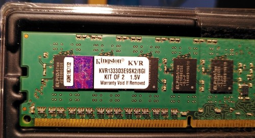 16GB (4x 4GB) ECC DDR3 UDIMM RAM - Kingston KVR1333D3E9S 1333MHz - Bild 2 von 3