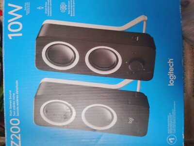 Logitech Z200 10W Multimedia Speakers, Pair - Black