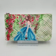Henri Bendel Garden Girl Accessories/Cosmetic Makeup Bag Wristlet