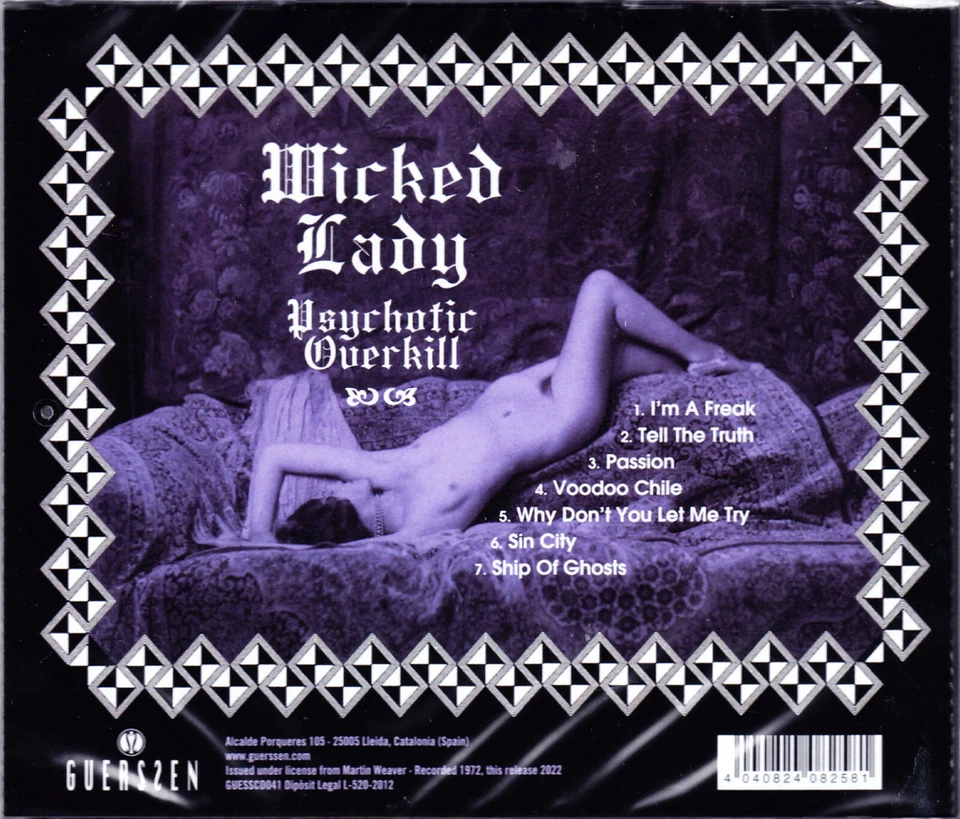 WICKED LADY psychotic overkill CD NEU /NEW OVP Sealed - Bild 2 von 2