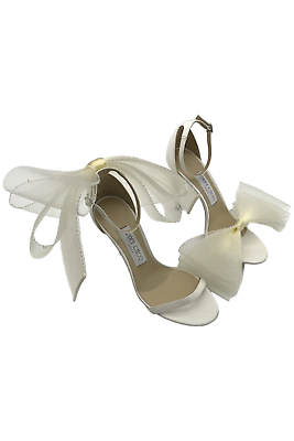 JIMMY CHOO Women's Aveline 100 High Heel Sandals Heels Latte JIMMY CHOO Women's Aveline 100 High Heel Sandals Heels Latte