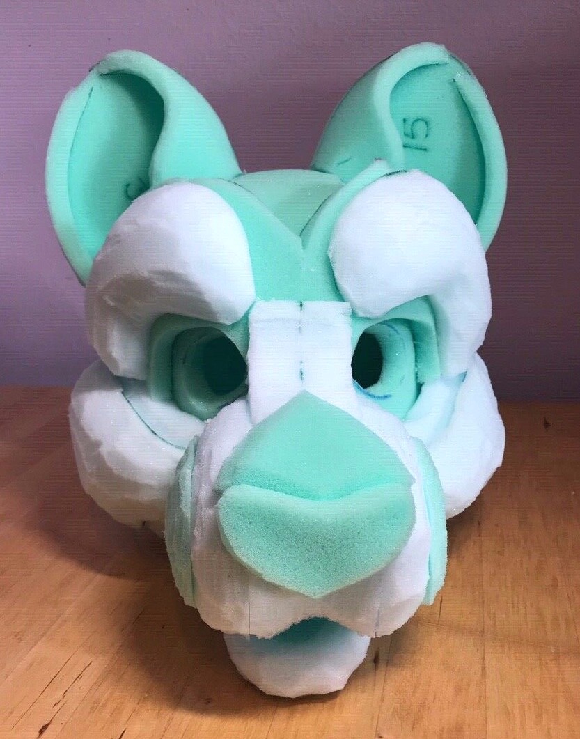 Fursuit Handmade Head Base Big Cat Feline Panther Cougar Cheetah Tiger Lion