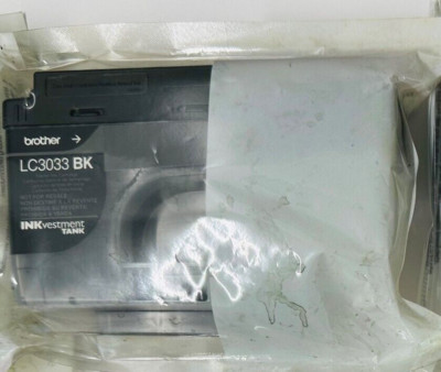 New Genuine Brother LC3033 Black  Starter Ink Cartridge