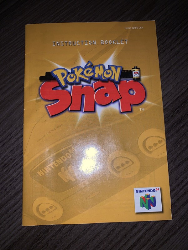 Pokémon Snap Nintendo 64 N64 Manual Amazing Condition