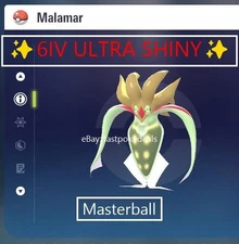 Pokemon Legends ZA ✨ 6IV Shiny Alpha Malamar ✨Fast 🚀 Masterball Held
