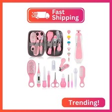 Baby Grooming Kit, Infant Safety Care Set with Hair Brush Comb Nail Clipper Nasa