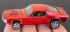 Vintage Hot Wheels Redline 1968 INTENSE Red Custom Mustang US - Dark Int, MINTY!