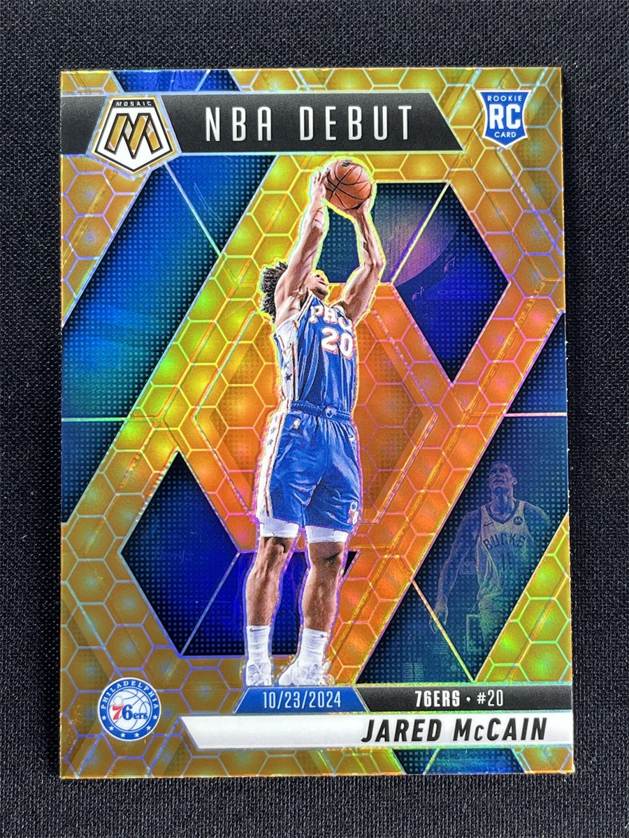 2024-25 Panini Mosaic Jared Mccain #263 Honeycomb NBA Debut RC Case Hit SSP