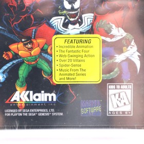 Sega Genesis SPIDERMAN / SPIDER-MAN: THE ANIMATED SERIES CGC GRADED NEW Sealed!