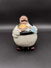 Glazed Ceramic Chubby Waiter Covered Serving Dish without Spoon