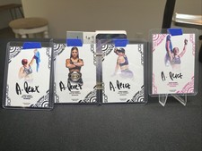 4 Lot Card Ailin Perez Signed Autograph Card UFC Women’s MMA Auto Black