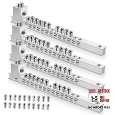 Sets Ground Bar Kit with Ground Lug Compatible 10 Terminal Positions 4