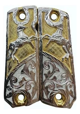 Cachas Colt 1911 38 & 45 Super LUXURY Charro style Horse Grip MADE IN MEXICO