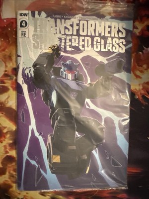 Transformers Shattered Glass IDW Cover RE Comics #4 Hasbro 2022 gold bug  Sealed