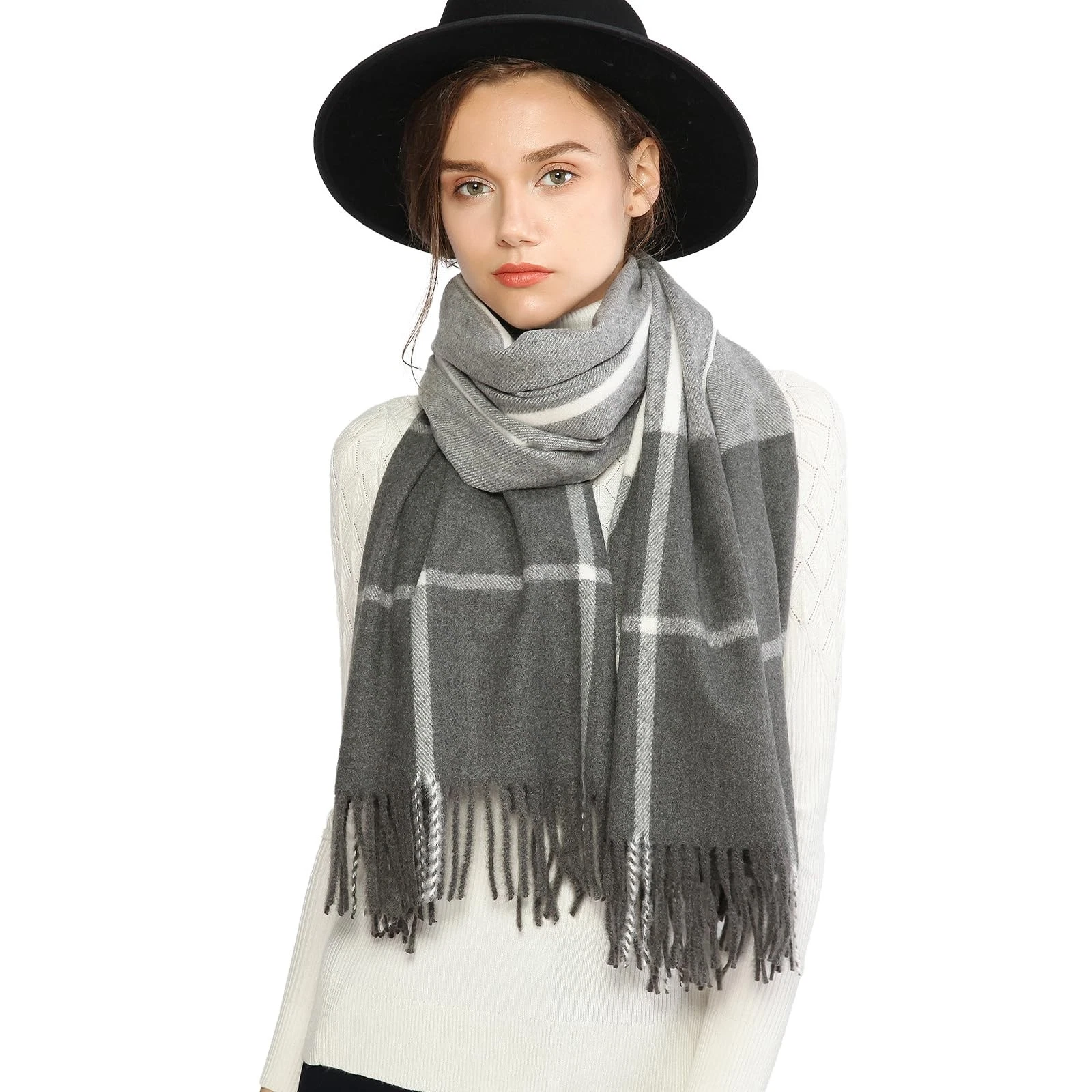 Plaid Scarf Women Fall Winter Large Warm Wrap