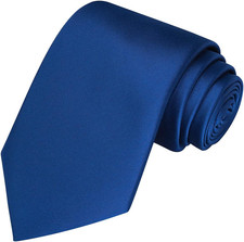 Solid Satin Tie Pure Color Necktie Mens Ties  Gift Box