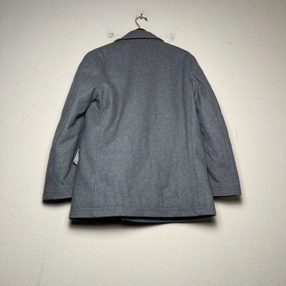 Abrigo Chaqueta Ralph Lauren Gris Doble Pecho Mezcla Lana Hombres 38S Prendas Exteriores Otoño Foto 2 de 4