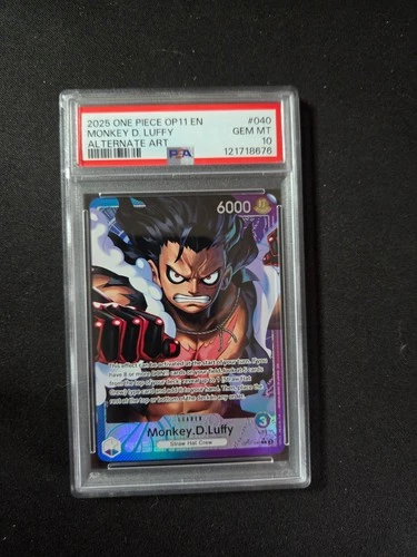 Monkey D.Luffy A Fist of Divine Speed OP-11 #040 Alt Art PSA 10 One Piece