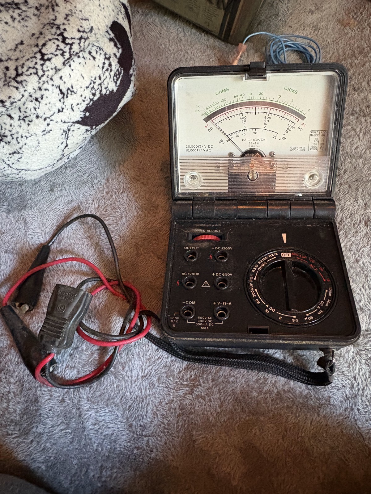 Multimeter 211b Micronta 22-211 Analog Handheld Multimeter AC/DC Voltage Current ...