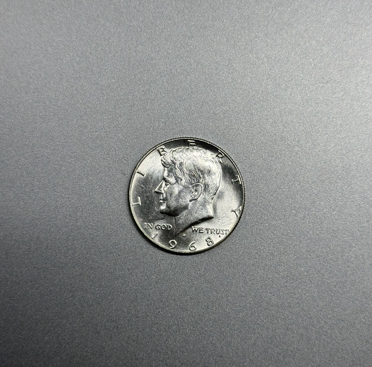 1968-D Kennedy Half Dollar 40% Silver BU Uncirculated Denver Mint