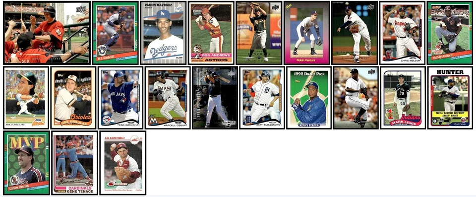 Lote mixto de 102 tarjetas deportivas de béisbol 1976-2018 Houston Astros Foto 3 de 3