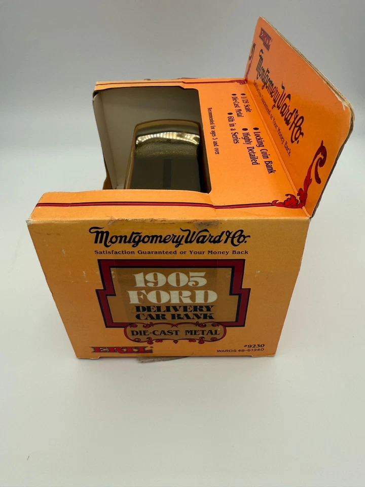 ERTL 1905 Ford Delivery Car Bank Montgomery Ward Co Die-Cast Metal 1/25 - Image 2 of 4