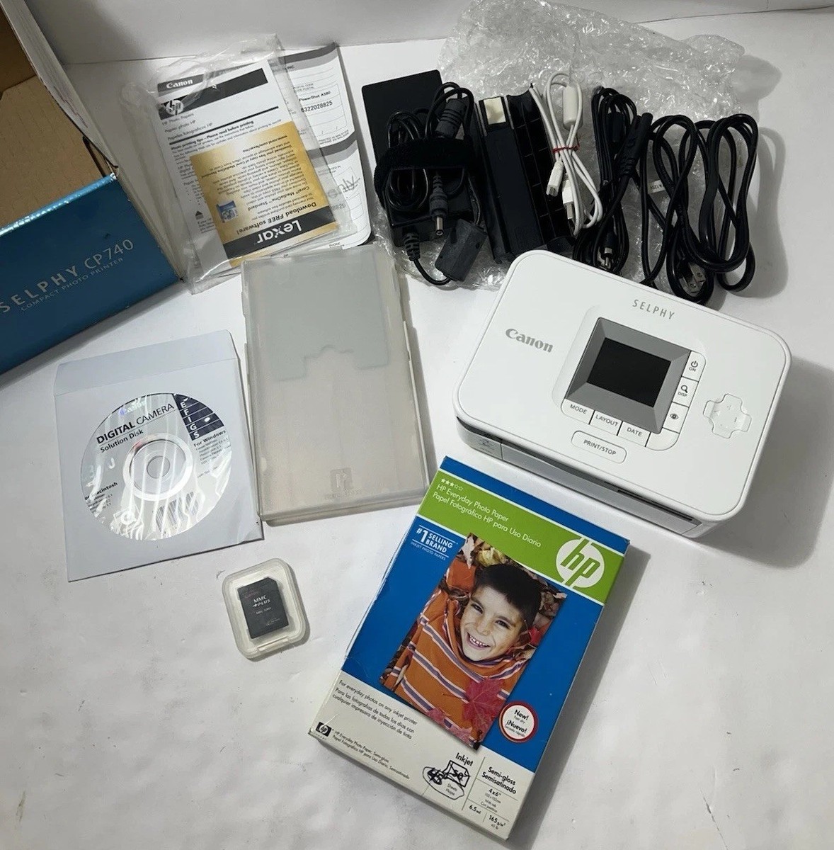 Canon Selphy CP740 Compact Photo Digital Inkjet Printer USB Memory
