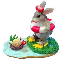 NIB Fitz and Floyd Charming Tails "COME ON IN-THE WATER'S FINE!" Figurine 83/804