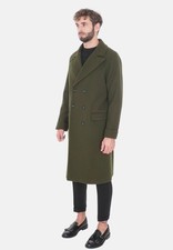 Cappotto Uomo Doppiopetto Invernale Giaccone Lungo Elegante Made in Italy Slim