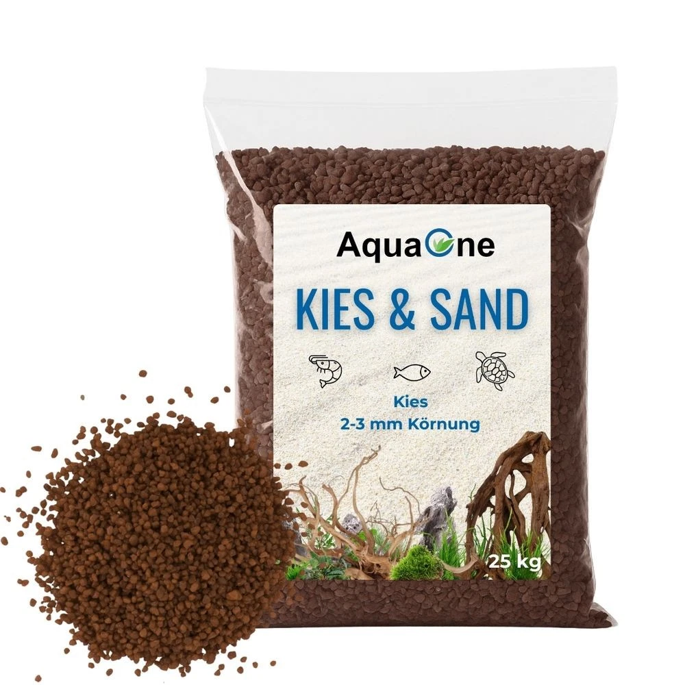 Akvado Naturkies Dekokies – Bioaktiver Aquarienkies N°1, Körnung 2–22 Mm, Buntes Flussgestein Für Aquascaping & Farbkontraste