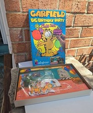 Vintage 1980 Colorforms Garfield Big Birthday Party Play Set W/Reusable vinyl