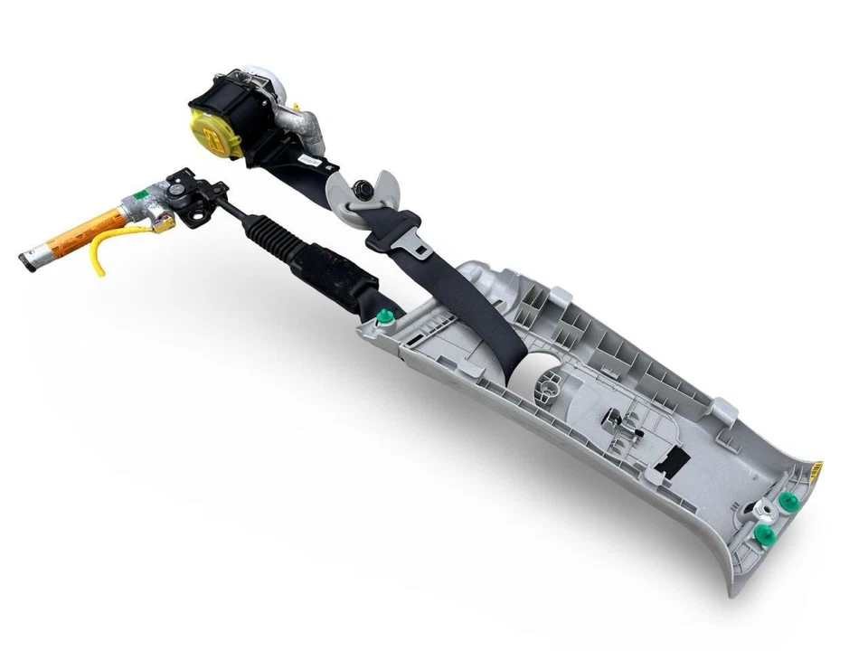 Cinto de segurança dianteiro lateral direito do passageiro 2017-2022 KIA Niro preto com acabamento cinza - Imagem 4 de 4