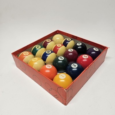 Vintage Aramith Continental 2 1/4'' Billiard Regulation Pool Ball Set/16 Balls