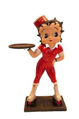 Large Betty Boop Diner Waitress on Skates Statue Figurine 39 