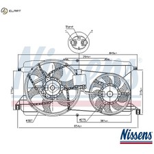 FAN ENGINE COOLING 85826 FOR FORD TRANSIT/Van/Platform/Chassis/Bus/TOURNEO 2.3L