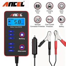 ANCEL BST60 12V Digital Car Battery Tester Alternator Charging Cigarette Adapter