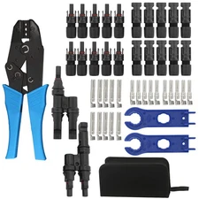 Homend Solar Panel Tools Kit Assembly Including 10 Pairs Female and Male Conn...