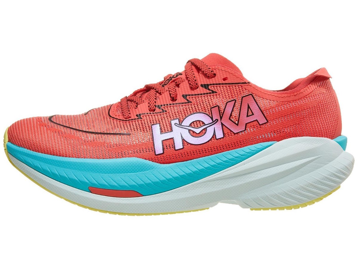 Men's Hoka Mach X 2 Racing Shoes Red / Blue Sz 9.5 115119 GFRT | eBay