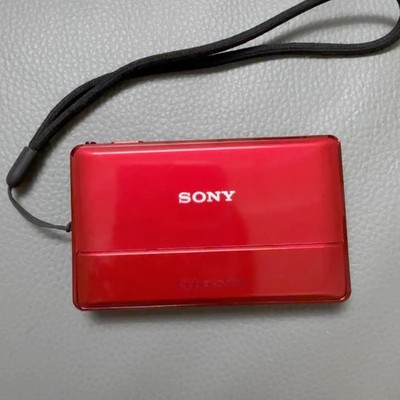 Sony Cyber-shot DSC-TX100 Black 16.2MP Digital Camera ENGLISH -red