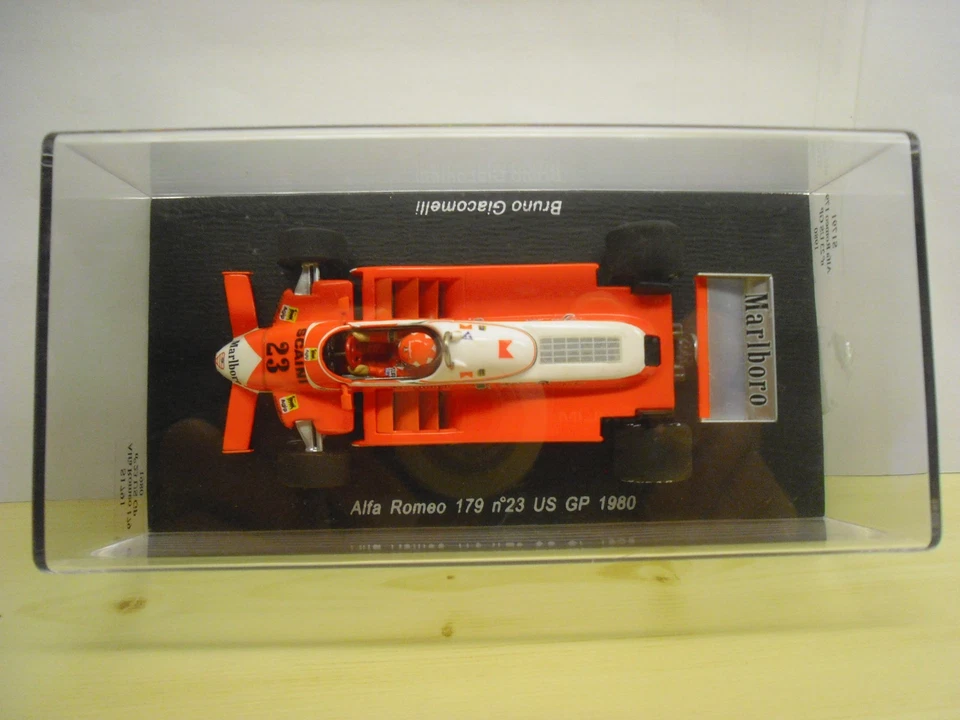 Alfa Romeo 179 US GP 1980 Bruno Giacomelli OVP 1:43 Spark S1791 - Bild 2 von 4