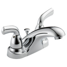 Delta Foundations B2510LF-PPU Two Handle Centerset Bathroom Faucet - Chrome