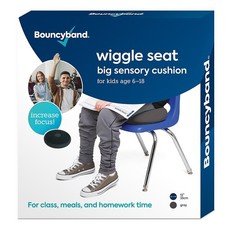 Bouncyband   Wiggle Seat   Gray, 13  D   Large Sensory Cushion for Kids Ages ...