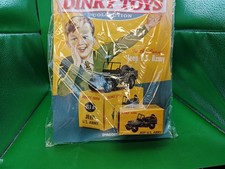 CLASSIC DINKY TOYS COLLECTION 153A US ARMY JEEP CAR + MAG DEAGOSTINI (708)